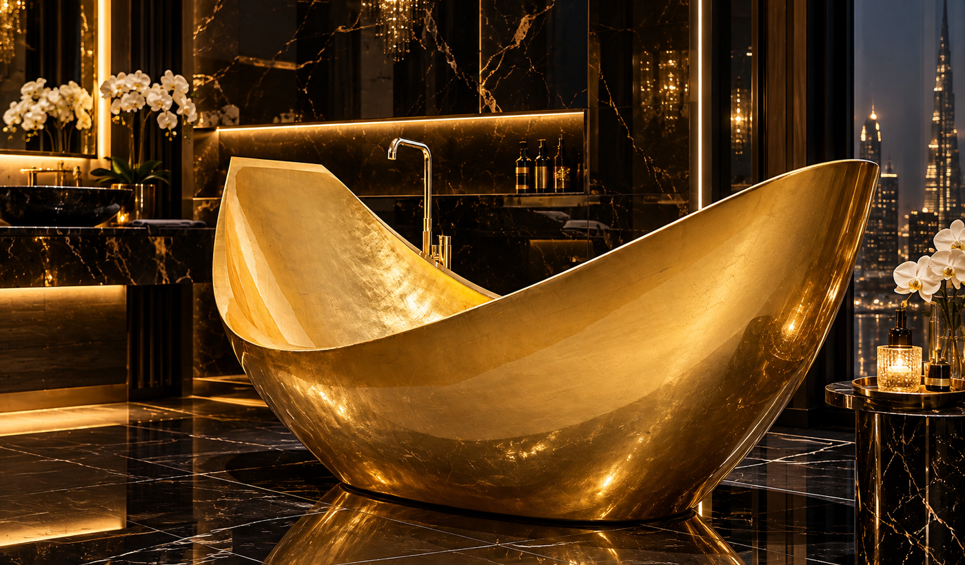 Detailed gold mosaic craftsmanship